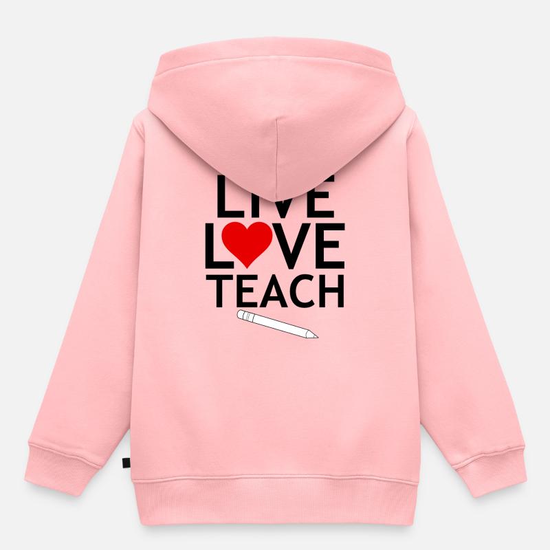 Lehrerin - Kinder Premium Organic Hoodie - Rosa