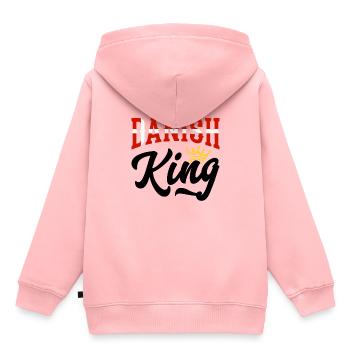 Danish King Denmark Danish Denmark Flag - Kids Premium Organic Hoodie - rose - Back - AI Model Kid Female (0cm)