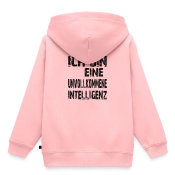 AI Saying I'm an Imperfect Intelligence - Kids Premium Organic Hoodie - rose - Back - AI Model Kid Female (0cm)
