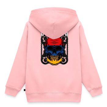 Armenischer Totenkopf Jerewan Sewan Geschenkidee - Kinder Premium Organic Hoodie - Rosa - Hinten - AI Model Kid Female (0cm)