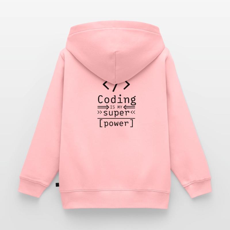 Coding Informatique Software Coder programmeur Sweat Premium à capuche enfant bio
