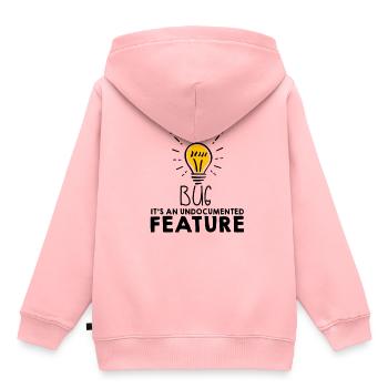 programmeur - Sweat Premium à capuche enfant bio - rose - Dos - AI Model Kid Female (0cm)