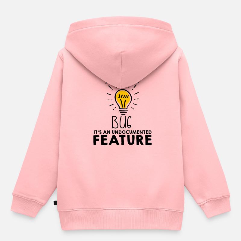 programmeur - Sweat Premium à capuche enfant bio - rose