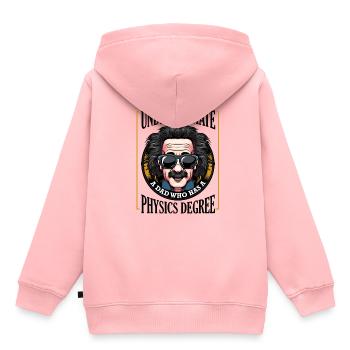 physicist - Kids Premium Organic Hoodie - rose - Back - AI Model Kid Female (0cm)