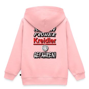 Ich bin früher Kreidler gefahren! - Kinder Premium Organic Hoodie - Rosa - Hinten - AI Model Kid Female (0cm)