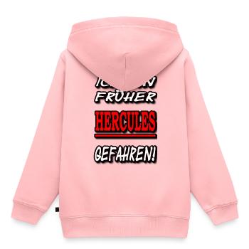 I drove Hercules earlier! - Kids Premium Organic Hoodie - rose - Back - AI Model Kid Female (0cm)