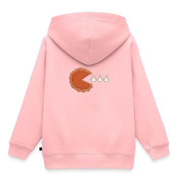 Kuchen isst Sahne - Kinder Premium Organic Hoodie - Rosa - Hinten - AI Model Kid Female (0cm)