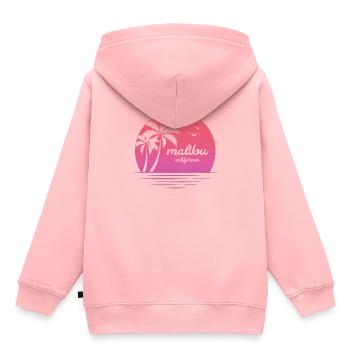 Malibu Co - Sweat Premium à capuche enfant bio - rose - Dos - AI Model Kid Female (0cm)