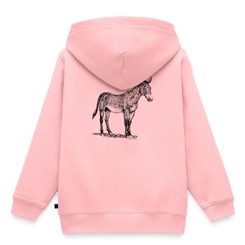 ass - Kids Premium Organic Hoodie - rose - Back - AI Model Kid Female (0cm)