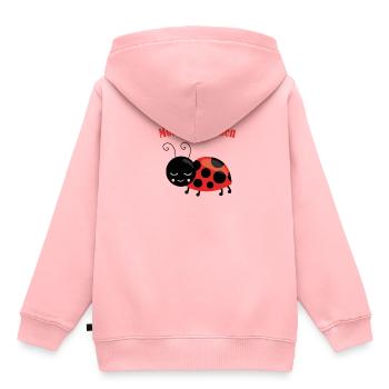 Modschegiebchen Motschekiebchen Geschenk 0811 - Kinder Premium Organic Hoodie - Rosa - Hinten - AI Model Kid Female (0cm)