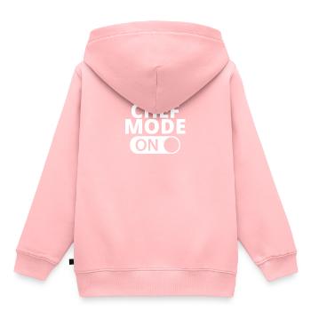 MODE SUR CHEF - Sweat Premium à capuche enfant bio - rose - Dos - AI Model Kid Female (0cm)