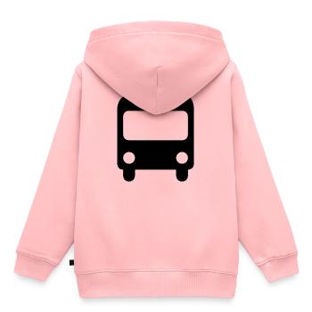 bus - Sweat Premium à capuche enfant bio - rose - Dos - AI Model Kid Female (0cm)