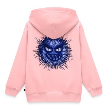 monstre - Sweat Premium à capuche enfant bio - rose - Dos - AI Model Kid Female (0cm)