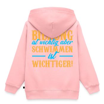 Maillot de bain · EDUCATION · Cadeau - Sweat Premium à capuche enfant bio - rose - Dos - AI Model Kid Female (0cm)