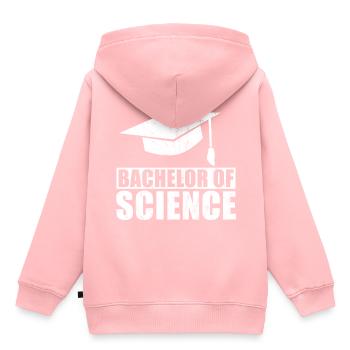Bachelor Of Science B.S. Uni FH Abschluss Geschenk - Kinder Premium Organic Hoodie - Rosa - Hinten - AI Model Kid Female (0cm)