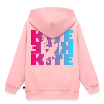 Kite - Kinder Premium Organic Hoodie - Rosa - Hinten - AI Model Kid Female (0cm)