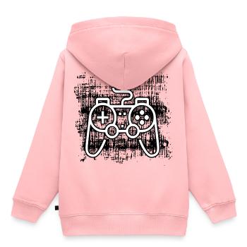 Console - Sweat Premium à capuche enfant bio - rose - Dos - AI Model Kid Female (0cm)