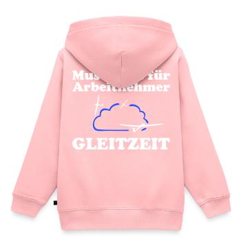 Gleitzeit Segelflieger lustig Geschenkidee - Kinder Premium Organic Hoodie - Rosa - Hinten - AI Model Kid Female (0cm)
