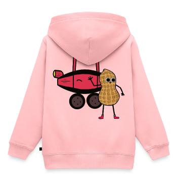 Peanut Car Driver Permis de conduire pour enfants Conducteur - Sweat Premium à capuche enfant bio - rose - Dos - AI Model Kid Female (0cm)