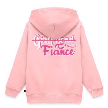 Girlfriend Fiance Engagement - Kinder Premium Organic Hoodie - Rosa - Hinten - AI Model Kid Female (0cm)