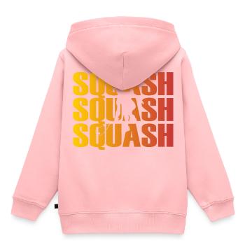 Squash - Kinder Premium Organic Hoodie - Rosa - Hinten - AI Model Kid Female (0cm)