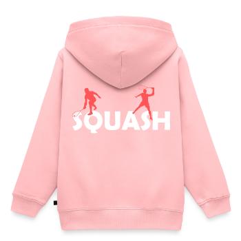 squash - Sweat Premium à capuche enfant bio - rose - Dos - AI Model Kid Female (0cm)