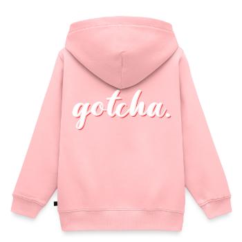 Gotcha Adoption Day - Kinder Premium Organic Hoodie - Rosa - Hinten - AI Model Kid Female (0cm)