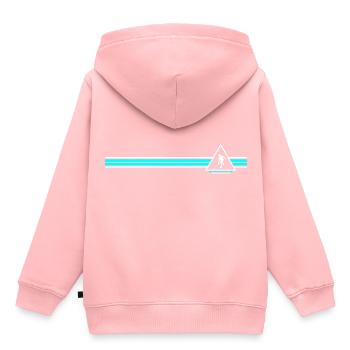 Squash - Kinder Premium Organic Hoodie - Rosa - Hinten - AI Model Kid Female (0cm)