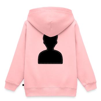 Icône compte Avatar - Sweat Premium à capuche enfant bio - rose - Dos - AI Model Kid Female (0cm)