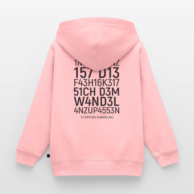L'intelligence est la capacité ... Tricky, math Sweat Premium à capuche enfant bio