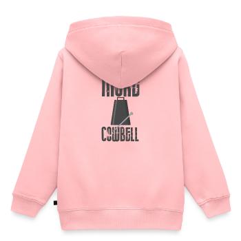 Musician Humor More Cowbell Funny Band Cowbell - Kids Premium Organic Hoodie - rose - Back - AI Model Kid Female (0cm)