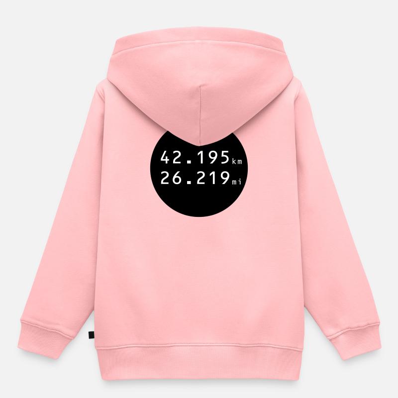 RUN RUN - Sweat Premium à capuche enfant bio - rose