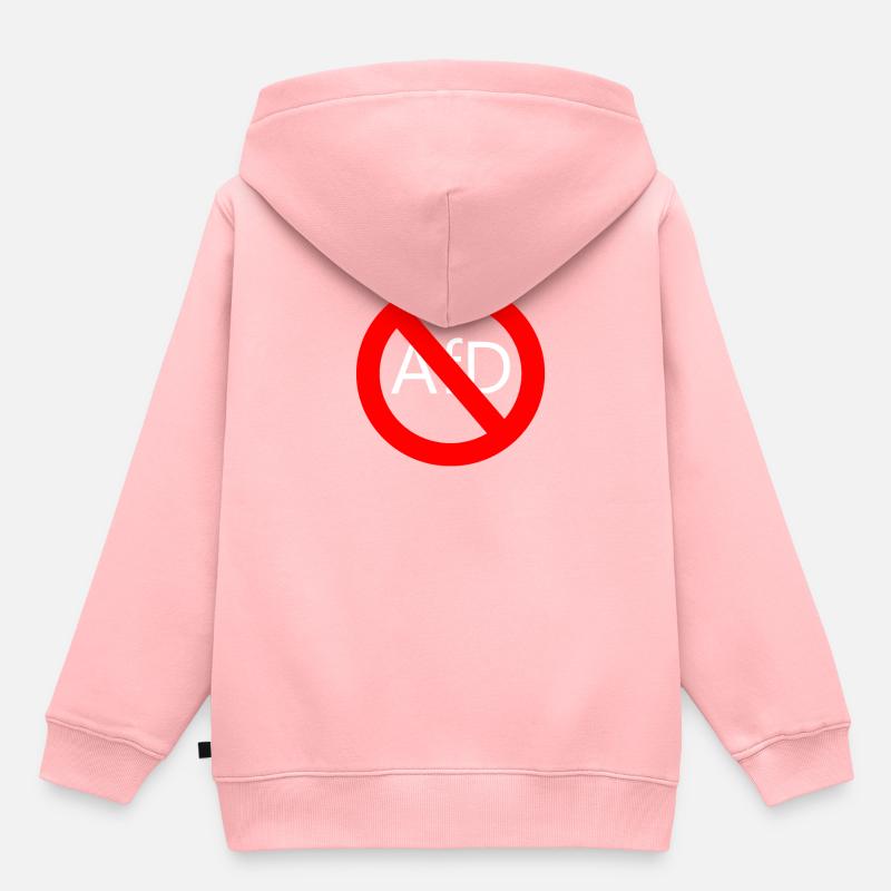 Anty AfD - Bluza Premium z kapturem dziecięca bio - różowy