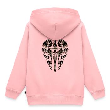Angel Wings Angels Wings Little Angel Wing Fly - Kids Premium Organic Hoodie - rose - Back - AI Model Kid Female (0cm)