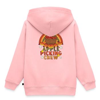Apfelpflückmannschaft Herbst Herbst Apfelpflücker - Kinder Premium Organic Hoodie - Rosa - Hinten - AI Model Kid Female (0cm)