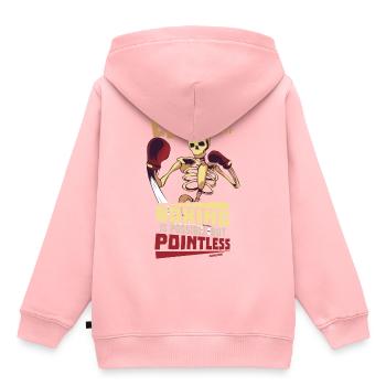 Life Without Boxing Is Possible But Pointless - Kids Premium Organic Hoodie - rose - Back - AI Model Kid Female (0cm)