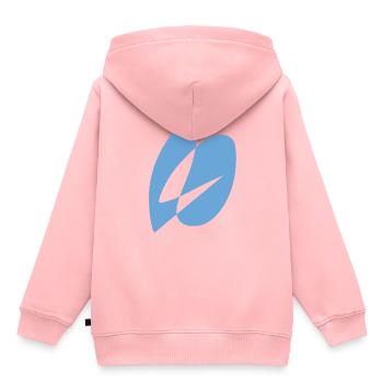 Abstract design die verliebten Regentropfen - Kinder Premium Organic Hoodie - Rosa - Hinten - AI Model Kid Female (0cm)