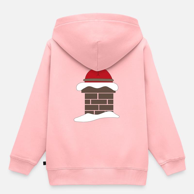 Noël - Sweat Premium à capuche enfant bio - rose