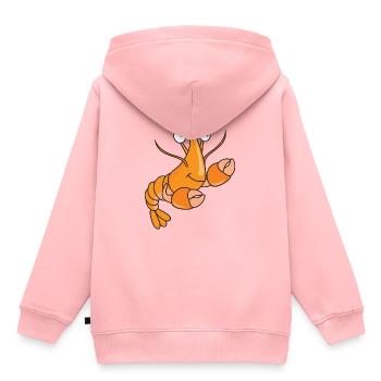 Crustacés marins mignons de homard - Sweat Premium à capuche enfant bio - rose - Dos - AI Model Kid Female (0cm)
