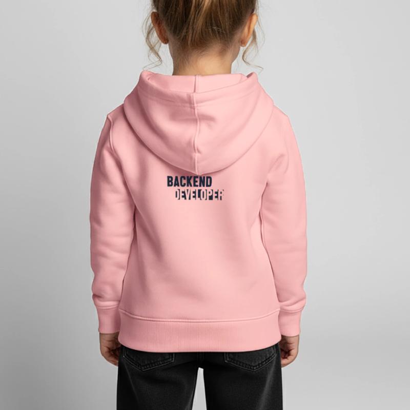 Trust Me I'm Backend Developer Coder Programmer Sweat Premium à capuche enfant bio