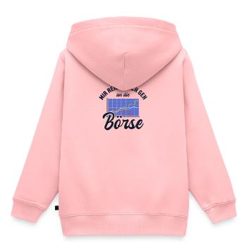 Mir reichts ich geh an die Börse Börse - Kinder Premium Organic Hoodie - Rosa - Hinten - AI Model Kid Female (0cm)