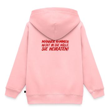 heiraten - Kinder Premium Organic Hoodie - Rosa - Hinten - AI Model Kid Female (0cm)