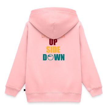 Rhönrad Turnen - Sweat Premium à capuche enfant bio - rose - Dos - AI Model Kid Female (0cm)