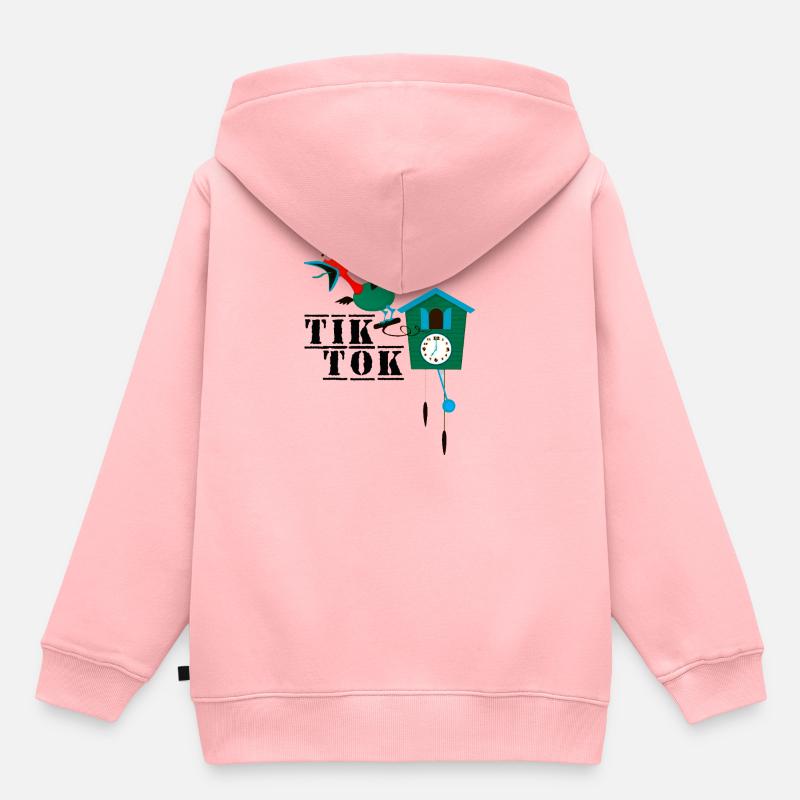TIC Tac - Sweat Premium à capuche enfant bio - rose