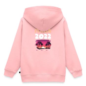 Italia 2022 - Kinder Premium Organic Hoodie - Rosa - Hinten - AI Model Kid Female (0cm)