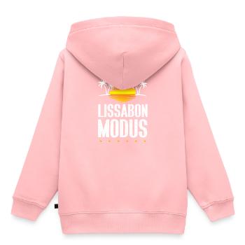 Lisbon Mode - Kids Premium Organic Hoodie - rose - Back - AI Model Kid Female (0cm)