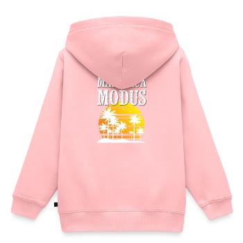 Mallorca Modus - Kinder Premium Organic Hoodie - Rosa - Hinten - AI Model Kid Female (0cm)
