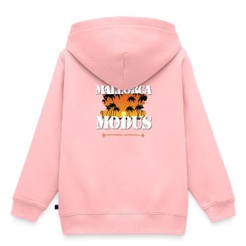 Mode Majorque - Sweat Premium à capuche enfant bio - rose - Dos - AI Model Kid Female (0cm)