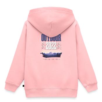 Outdoor 2022 - Kinder Premium Organic Hoodie - Rosa - Hinten - AI Model Kid Female (0cm)