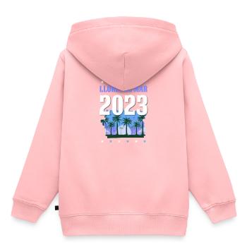 Lloret De Mar 2023 - Kinder Premium Organic Hoodie - Rosa - Hinten - AI Model Kid Female (0cm)